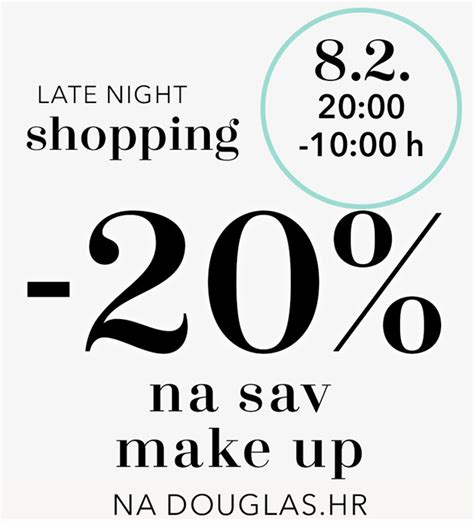 douglas webshop akcija late night shopping