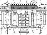 Rebuilding Templo Solomon Hamikdash Reconstruyendo Ezra Nehemiah Beit Pagina Biblia Manualidades Solomons Biblicas Jerusalem Jewish Temples Lecciones Dominical Maze Tablero sketch template