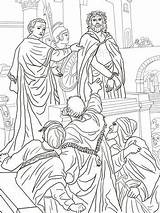 Pilate Pontius Asks Supercoloring Colorare Pilato Goede Disegno Vrijdag Ponzio Folla Chiede Alla Pilatus Bible Multitud Gesù Coloriage sketch template
