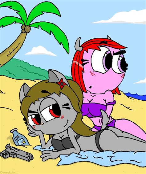 bad girls at the beach by dreedwin on deviantart