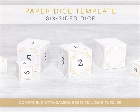 sided dice template