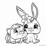Coloring Pages Shop Pet Littlest Printable Coloring4free sketch template