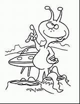 Coloring Pages Space Alien Kids sketch template
