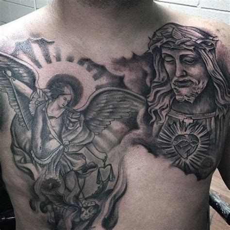 40 Jesus Chest Tattoo Designs For Men Chris Ink Ideas Cool Chest