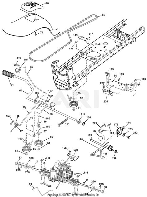 craftsman  riding mower parts diagram