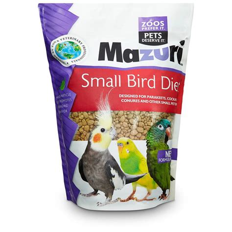 mazuri small bird diet alimento  aves pequenas gr mascotas  accesorios mx