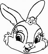 Bunny Coloring Face Easter Pages Head Ears Mickey Mouse Printable Template Sketch Drawing Cute Thumpers Miss Print Getcolorings Color Clipart sketch template