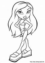 Bratz Coloring Pages Girls Sheets Printable Pupular Themes Most sketch template
