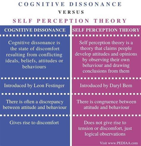 difference  cognitive dissonance   perception