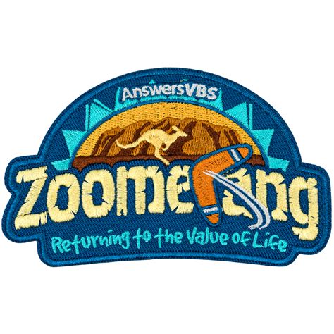 zoomerang vbs iron  patch