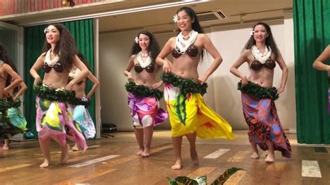 奥様たちが踊る フラandタヒチアンダンス☆ Hula Dance Tokyo Japan Youtube