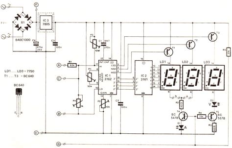 digital voltmeter  ammeter circuit module  repository circuits