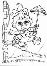 Muppet Babies Piggy sketch template