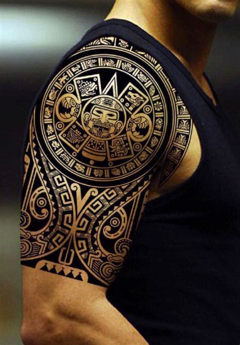 Maoritattoosshoulder Polynesiantattoosshoulder Aztec Tattoo Designs