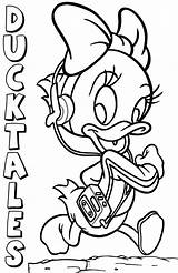 Ducktales Scrooge Mcduck Coloring Vanderquack Webby sketch template