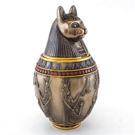 Top Collection Canopic Jar Statue In Cold Cast Bronze