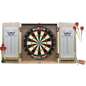 mission dartbord deluxe cabinet double top dartkast sport outdoorartikelen