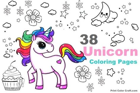 exclusive image  printable unicorn coloring pages
