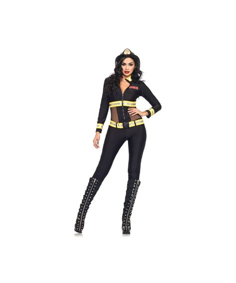 adult red blaze firefighter fire fighter sexy costume women costumes