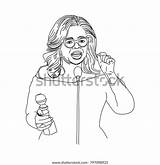 Oprah Winfrey sketch template