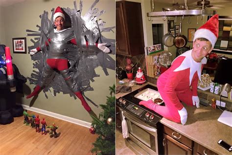 Elf On A Shelf Dad Turns Himself Into It And Wins Christmas Metro News