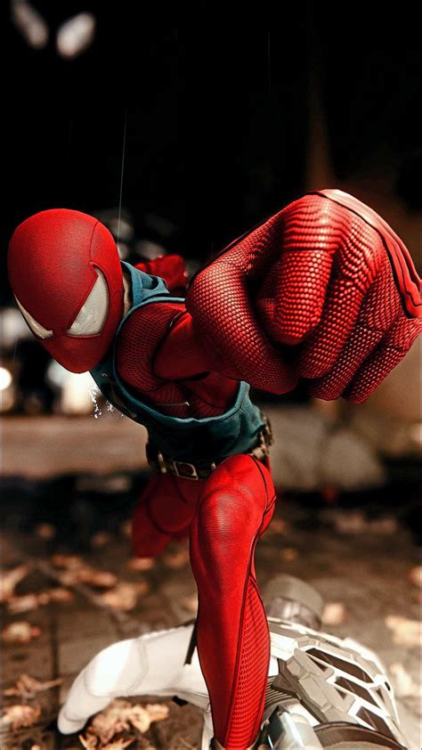 Scarlet Spider Suit Ps4 Superheroes Hombre Araña