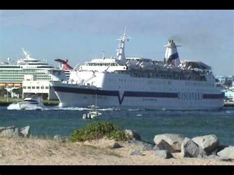discovery sun departing port everglades  ft lauderdale youtube
