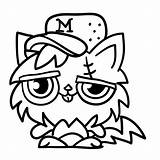 Monsters Moshi Coloring sketch template