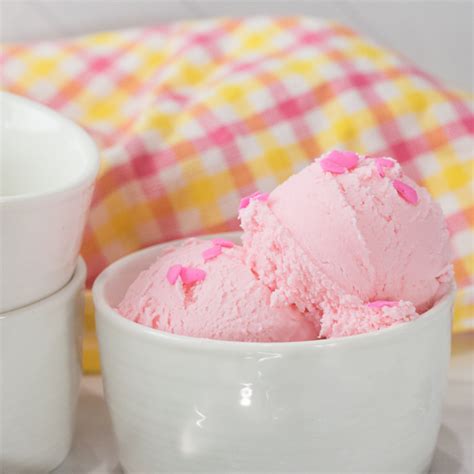 tasty  pretty pink ice cream