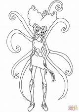 Coloring Sirenix Stormy Pages Winx Drawing sketch template