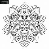 Coloring Pages Complicated Flower Adults Intricate Printable Getcolorings Color sketch template