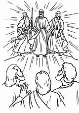 Transfiguration Trasfigurazione Evangelio Moziru Coloringhome sketch template