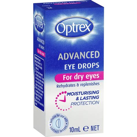 Optrex Advanced Eye Drops Dry Eyes 10ml Woolworths