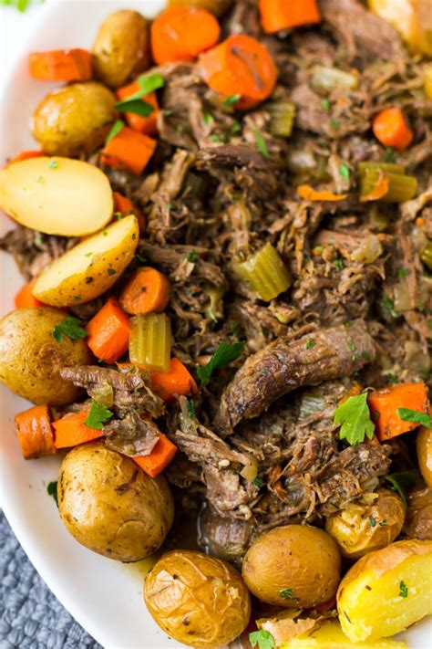 Easy Slow Cooker Pot Roast Whole30 Paleo The Healthy Consultant
