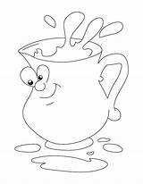Jug Coloring Pages Pitcher Water Drawing Colouring Kids Color Getcolorings Printable Print Getdrawings Template sketch template