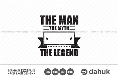 man  myth  legend blank graphic  dahukdesign creative fabrica