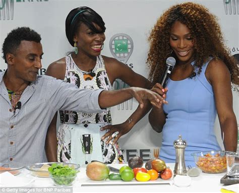 top ranked tennis player serena williams hits a winner in blue dress at new york city tasting