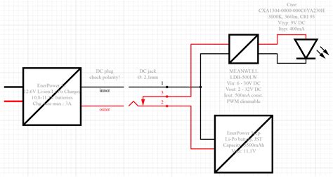 battery charging   switch function   dc jack  disconnect  load electrical