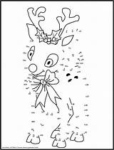 Christmas Dots Connect Printable Coloring Games Merry Kerst Print sketch template
