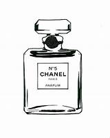 Chanel Perfume Coco Print Drawing Large Bottle Etsy Logo N5 Prints Glitter Poster Bottles Template Parfum Printables Decor Wall Dior sketch template