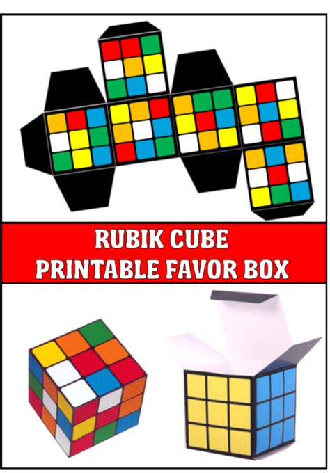 blank rubik cube template printable rubiks cube favors rubiks cube