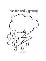 Coloring Thunder Lightning sketch template