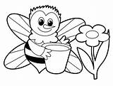 Animals Outline Colouring Clipart Coloring Pages Library Mewarnai Bee sketch template