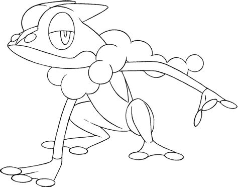 coloring pages pokemon frogadier drawings pokemon