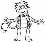 Fraggle Rock Coloring Pages Gobo Drawing Draw Printable Easy Step Colouring Tutorial Please Rocks Mineral Kids Organization 80s Muppet Cartoon sketch template