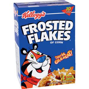 kelloggs frosted flakes cereal  oz box demmerche