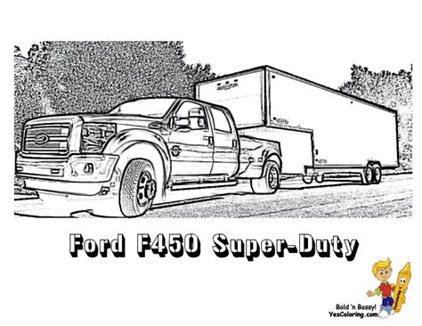 ford trucks colouring pages
