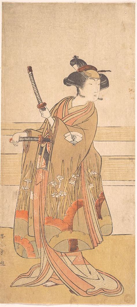 katsukawa shunshō onoe tamizo as a samurai woman japan edo period
