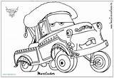 Mater Lightning Tow Gratuit Fantastic Primanyc Saetta Autos Coloriages Cars2 sketch template