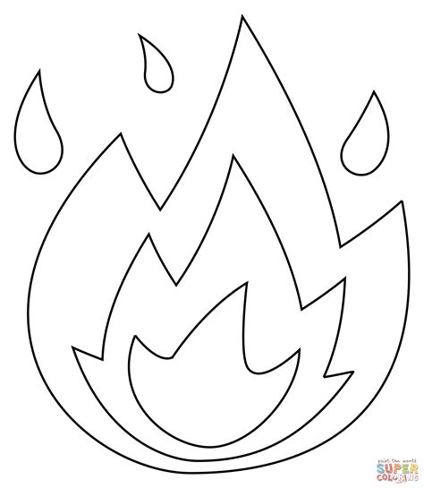 google images fire coloring pages